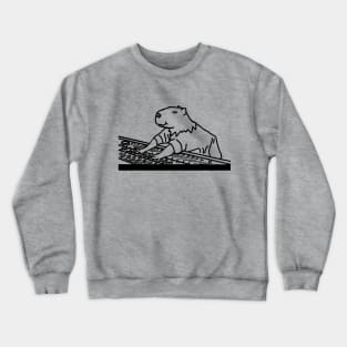 Capybara the Music Producer Crewneck Sweatshirt